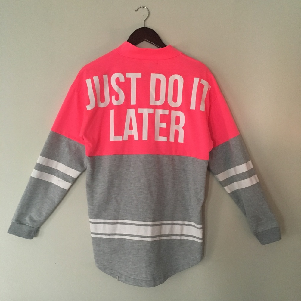 Graphic Long Sleeve "Just do it later"